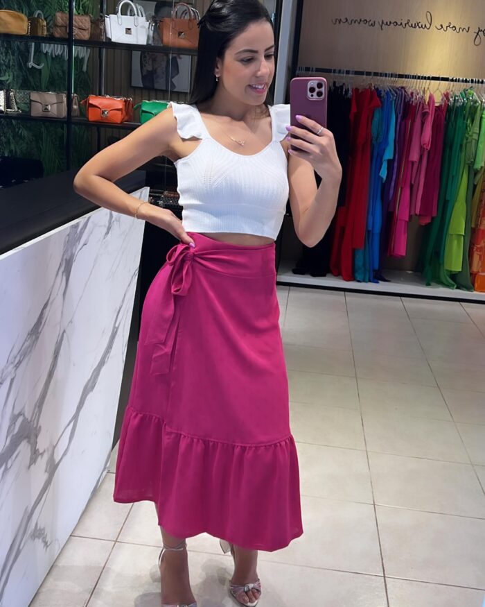Cropped disponível em cores